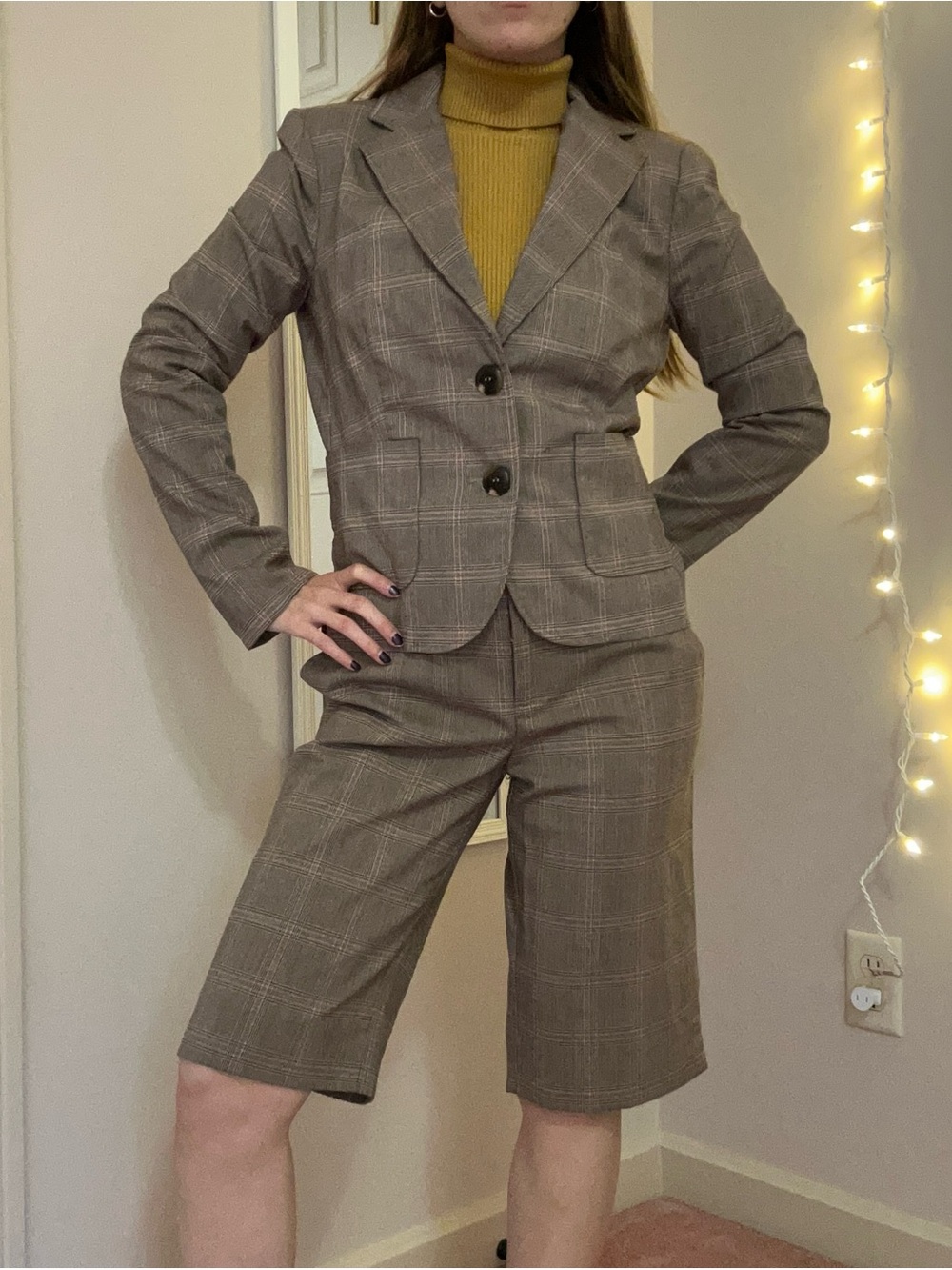 Y2K Plaid Suit Set